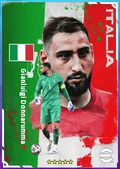 Gianluigi Donnarumma eFootball 2026 player card, 86 OVR GK