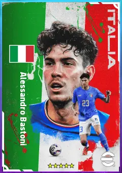 Alessandro Bastoni eFootball 2026 player card, 84 OVR CB