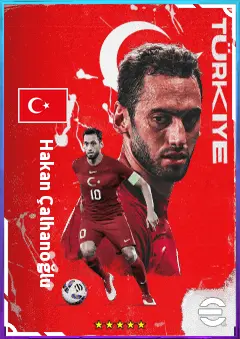 Hakan Çalhanoğlu eFootball 2026 player card, 83 OVR AMF