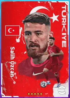 Salih Özcan eFootball 2026 player card, 76 OVR CMF