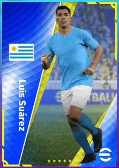 Luis Suárez eFootball 2026 player card, 82 OVR CF