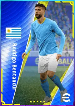 Rodrigo Bentancur eFootball 2026 player card, 82 OVR CMF