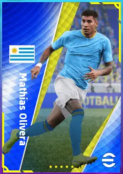 Mathías Olivera eFootball 2026 player card, 79 OVR LB