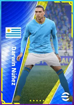 Darwin Núñez eFootball 2026 player card, 81 OVR CF