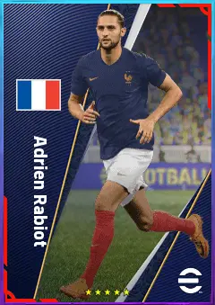 Adrien Rabiot eFootball 2026 player card, 82 OVR CMF