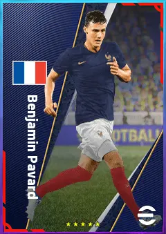 Benjamin Pavard eFootball 2026 player card, 82 OVR RB