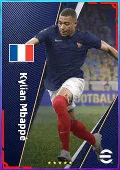 Kylian Mbappé eFootball 2026 player card, 88 OVR CF