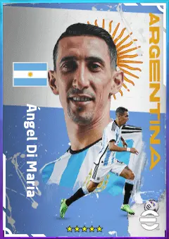 Ángel Di María eFootball 2026 player card, 83 OVR RWF