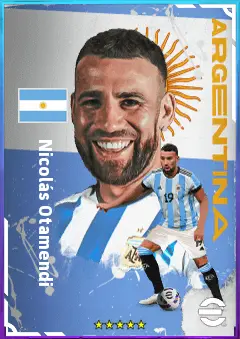 Nicolás Otamendi eFootball 2026 player card, 80 OVR CB