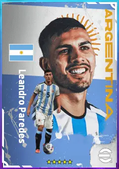 Leandro Paredes eFootball 2026 player card, 81 OVR DMF