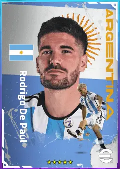 Rodrigo De Paul eFootball 2026 player card, 83 OVR CMF