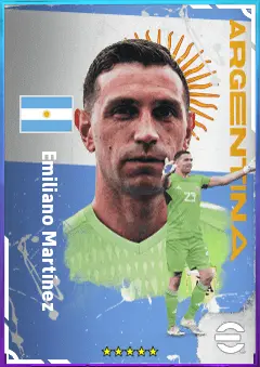 Emiliano Martínez eFootball 2026 player card, 83 OVR GK