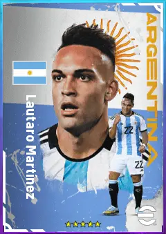 Lautaro Martínez eFootball 2026 player card, 84 OVR CF