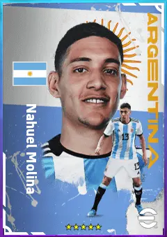 Nahuel Molina eFootball 2026 player card, 81 OVR RB
