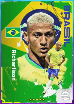 Richarlison eFootball 2026 player card, 83 OVR LWF