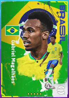 Gabriel Magalhães eFootball 2026 player card, 83 OVR CB