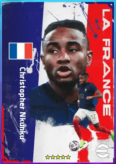 Christopher Nkunku eFootball 2026 player card, 84 OVR AMF