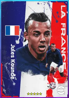 Jules Koundé eFootball 2026 player card, 85 OVR CB
