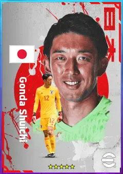 Gonda Shuichi eFootball 2026 player card, 74 OVR GK
