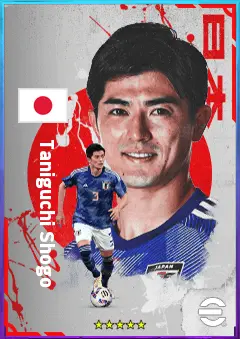 Taniguchi Shogo eFootball 2026 player card, 74 OVR CB
