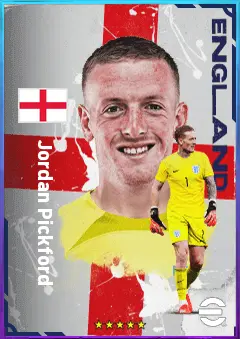 Jordan Pickford eFootball 2026 player card, 81 OVR GK