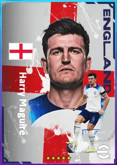 Harry Maguire eFootball 2026 player card, 81 OVR CB