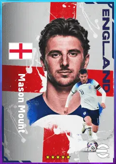 Mason Mount eFootball 2026 player card, 84 OVR AMF