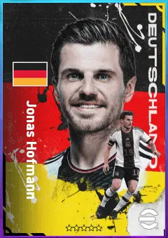 Jonas Hofmann eFootball 2026 player card, 80 OVR AMF