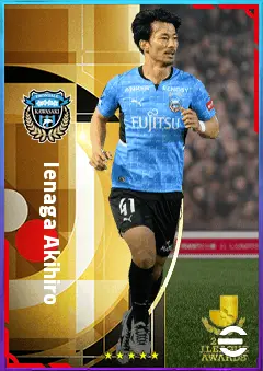 Ienaga Akihiro eFootball 2026 player card, 76 OVR RWF