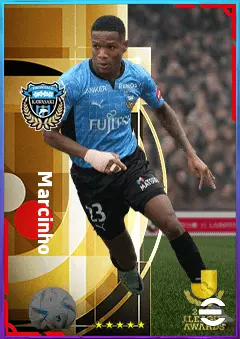 Marcinho eFootball 2026 player card, 74 OVR LWF