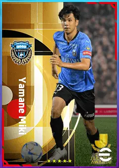 Yamane Miki eFootball 2026 player card, 74 OVR RB