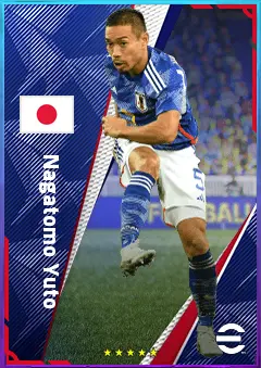 Nagatomo Yuto eFootball 2026 player card, 75 OVR LB