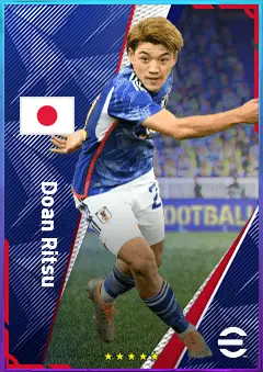 Doan Ritsu eFootball 2026 player card, 77 OVR RWF