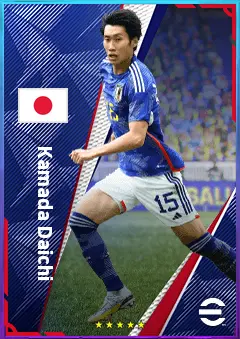 Kamada Daichi eFootball 2026 player card, 80 OVR AMF