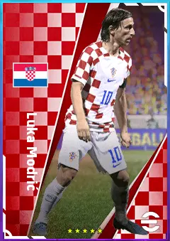 Luka Modrić eFootball 2026 player card, 84 OVR CMF