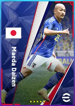 Maeda Daizen eFootball 2026 player card, 75 OVR LWF
