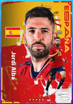 Jordi Alba eFootball 2026 player card, 83 OVR LB