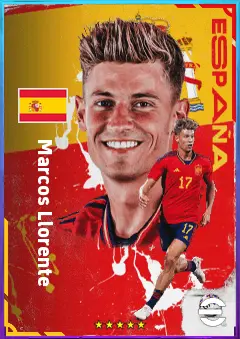 Marcos Llorente eFootball 2026 player card, 84 OVR CMF