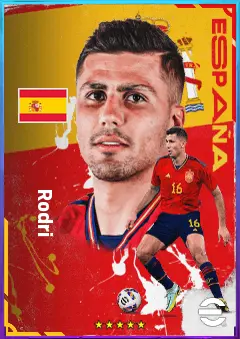 Rodri eFootball 2026 player card, 87 OVR DMF