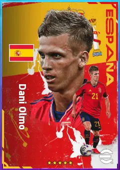 Dani Olmo eFootball 2026 player card, 83 OVR AMF