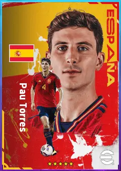 Pau Torres eFootball 2026 player card, 84 OVR CB