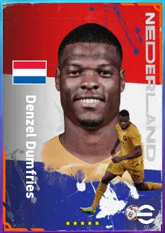 Denzel Dumfries eFootball 2026 player card, 81 OVR RB