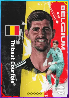Thibaut Courtois eFootball 2026 player card, 87 OVR GK