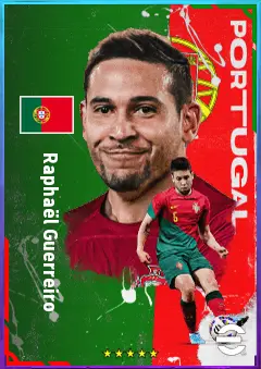 Raphaël Guerreiro eFootball 2026 player card, 82 OVR LB