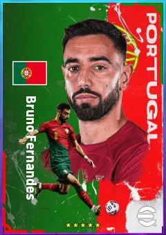 Bruno Fernandes eFootball 2026 player card, 84 OVR AMF