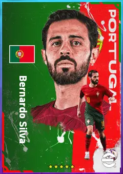 Bernardo Silva eFootball 2026 player card, 85 OVR AMF