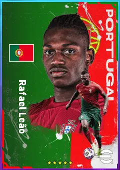 Rafael Leão eFootball 2026 player card, 84 OVR LWF