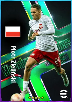 Piotr Zieliński eFootball 2026 player card, 83 OVR AMF
