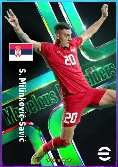S. Milinković-Savić eFootball 2026 player card, 84 OVR CMF