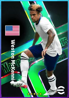 Weston McKennie eFootball 2026 player card, 81 OVR CMF